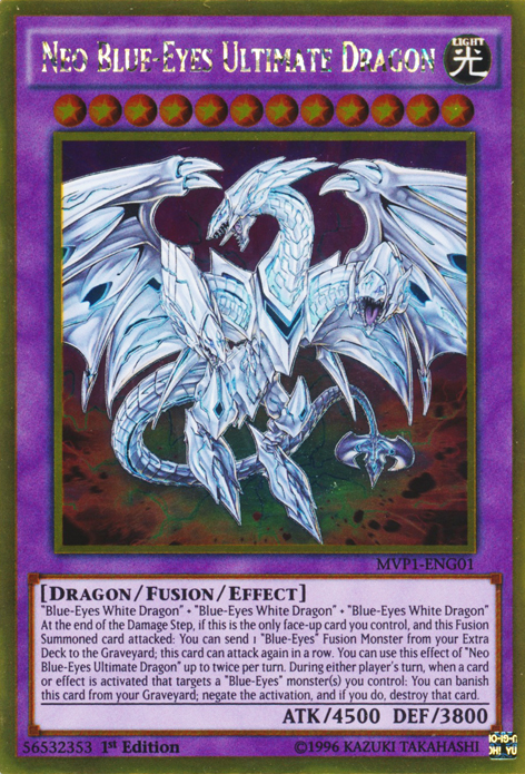 Neo Blue-Eyes Ultimate Dragon [MVP1-ENG01] Gold Rare | Exor Games Dartmouth