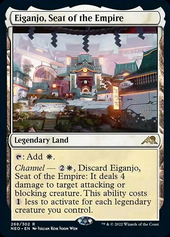 Eiganjo, Seat of the Empire (Promo Pack) [Kamigawa: Neon Dynasty Promos] | Exor Games Dartmouth