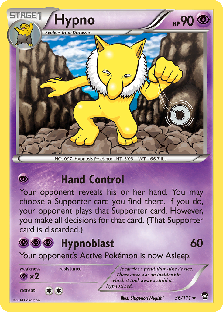 Hypno (36/111) [XY: Furious Fists] | Exor Games Dartmouth