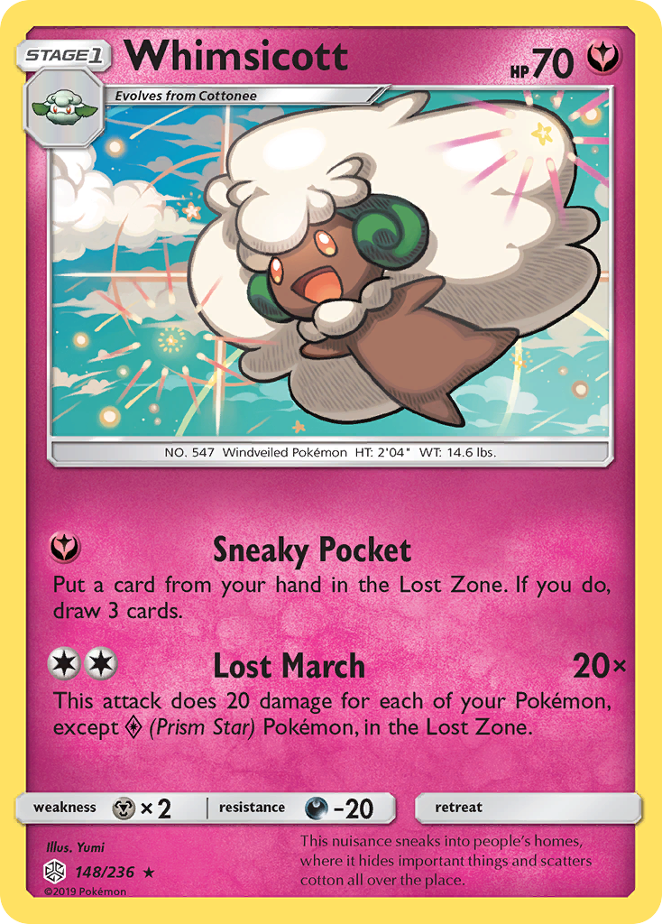 Whimsicott (148/236) [Sun & Moon: Cosmic Eclipse] | Exor Games Dartmouth