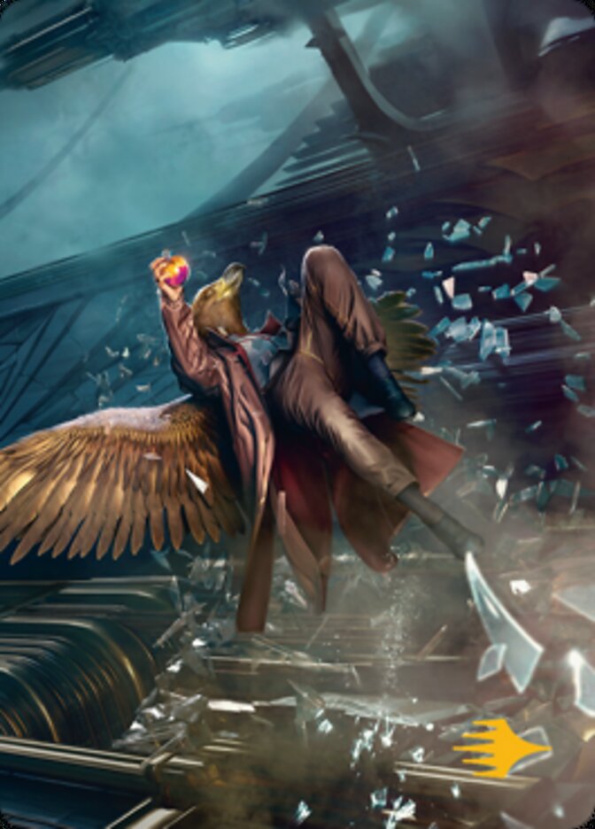 Skyway Robber Art Card (Gold-Stamped Signature) [Streets of New Capenna Art Series] | Exor Games Dartmouth