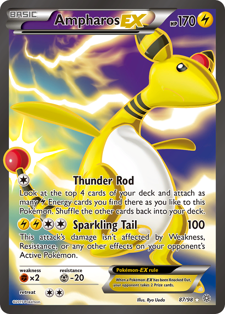 Ampharos EX (87/98) [XY: Ancient Origins] | Exor Games Dartmouth