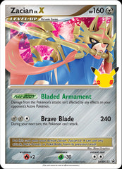 Zacian LV.X (SWSH135) (Celebrations) [Sword & Shield: Black Star Promos] | Exor Games Dartmouth