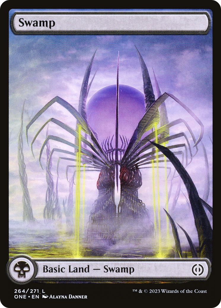 Swamp (264) (Full-Art) [Phyrexia: All Will Be One] | Exor Games Dartmouth