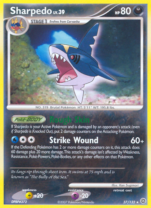 Sharpedo (37/132) [Diamond & Pearl: Secret Wonders] | Exor Games Dartmouth