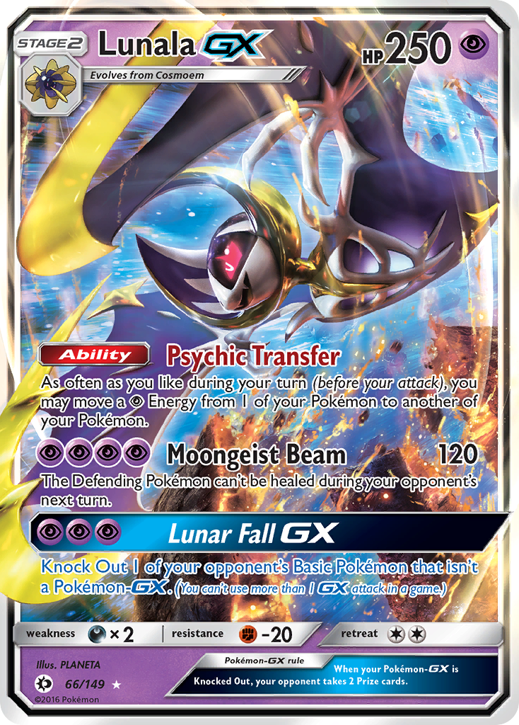 Lunala GX (66/149) [Sun & Moon: Base Set] | Exor Games Dartmouth