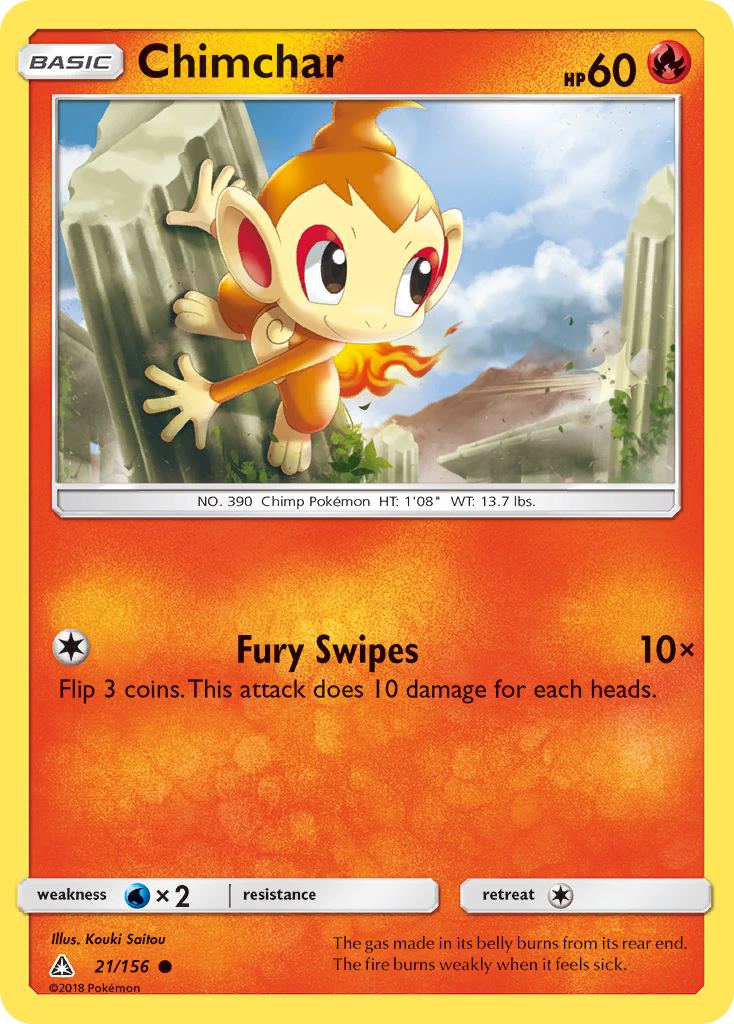 Chimchar (21/156) [Sun & Moon: Ultra Prism] | Exor Games Dartmouth