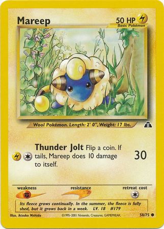 Mareep (58/75) [Neo Discovery Unlimited] | Exor Games Dartmouth