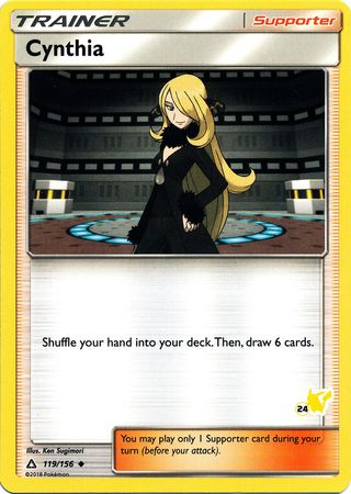 Cynthia (119/156) (Pikachu Stamp #24) [Battle Academy 2020] | Exor Games Dartmouth