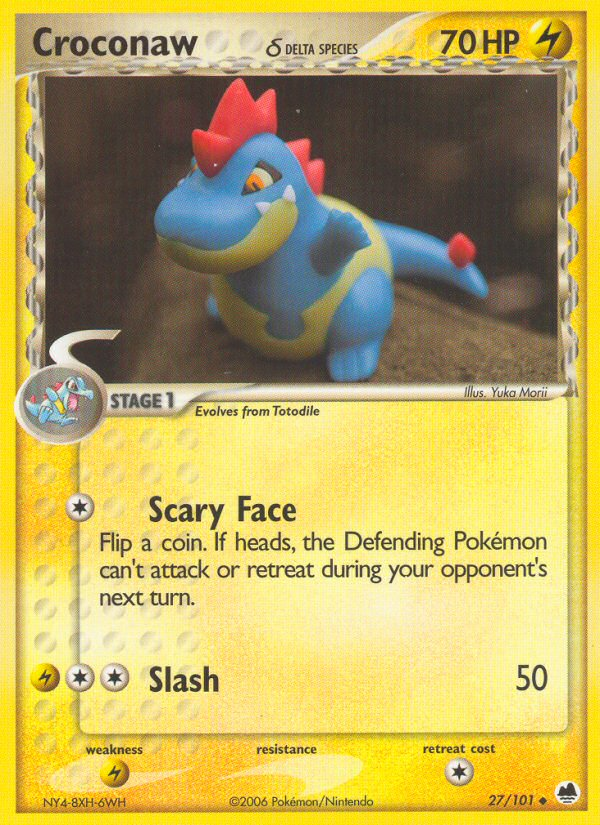 Croconaw (27/101) (Delta Species) [EX: Dragon Frontiers] | Exor Games Dartmouth