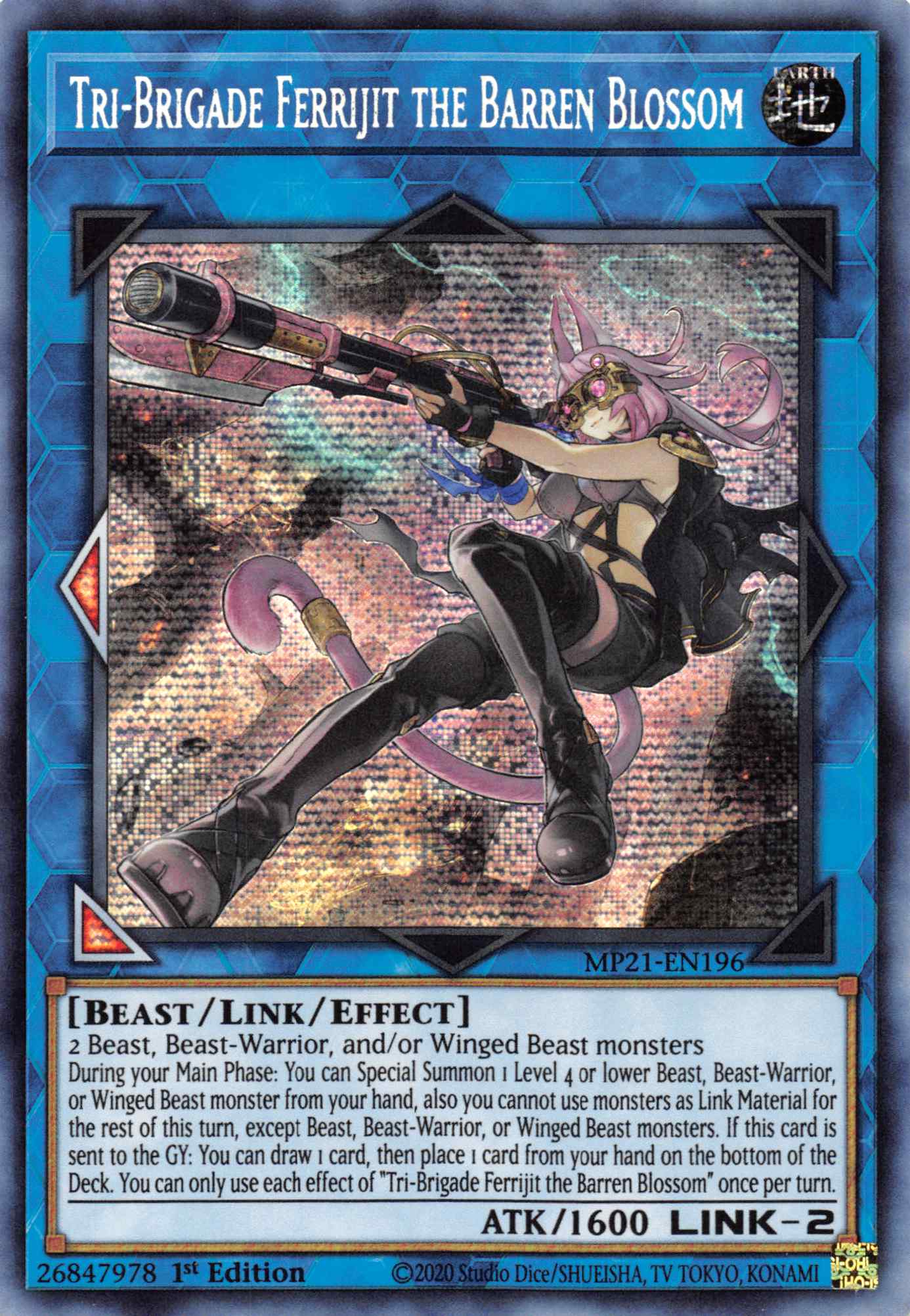 Tri-Brigade Ferrijit the Barren Blossom [MP21-EN196] Prismatic Secret Rare | Exor Games Dartmouth