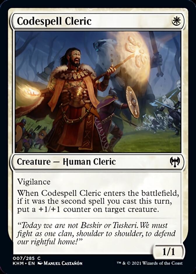 Codespell Cleric [Kaldheim] | Exor Games Dartmouth