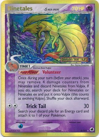 Ninetales (8/101) (Delta Species) (Stamped) [EX: Dragon Frontiers] | Exor Games Dartmouth