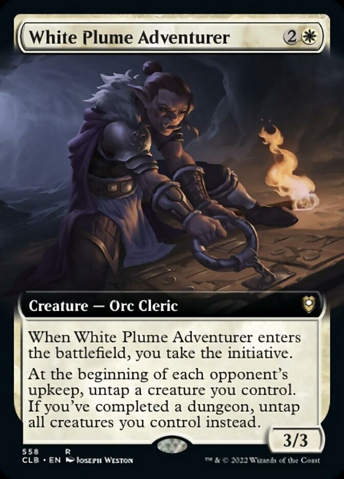 White Plume Adventurer (Extended Art) [Commander Legends: Battle for Baldur's Gate] | Exor Games Dartmouth