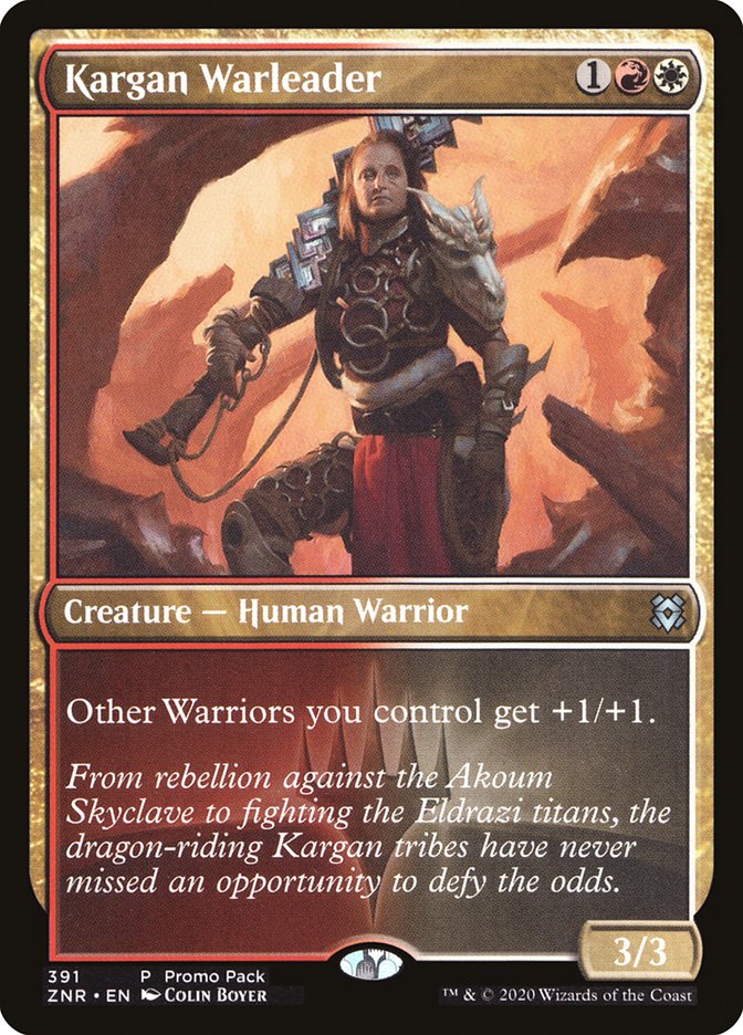 Kargan Warleader (Promo Pack) [Zendikar Rising Promos] | Exor Games Dartmouth