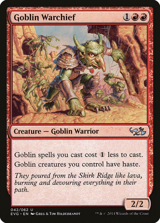 Goblin Warchief (Elves vs. Goblins) [Duel Decks Anthology] | Exor Games Dartmouth