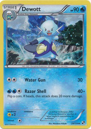 Dewott (29/114) (Cracked Ice Holo) [Black & White: Base Set] | Exor Games Dartmouth