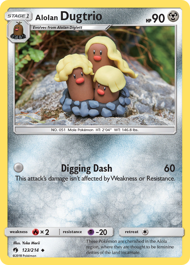 Alolan Dugtrio (123/214) [Sun & Moon: Lost Thunder] | Exor Games Dartmouth