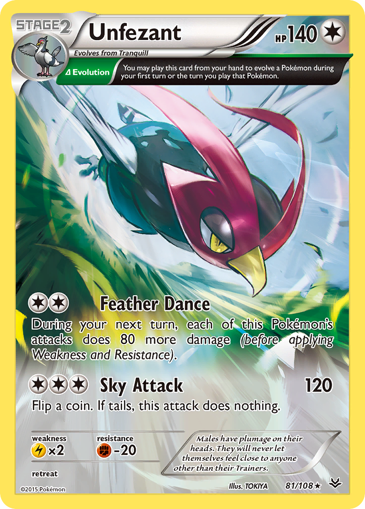 Unfezant (81/108) [XY: Roaring Skies] | Exor Games Dartmouth