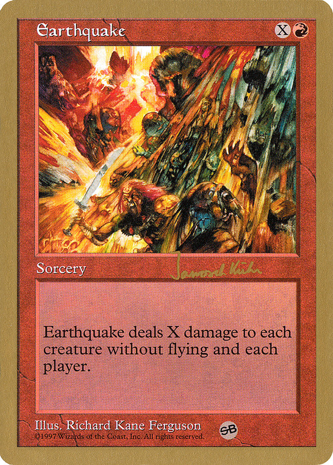 Earthquake (Janosch Kuhn) (SB) [World Championship Decks 1997] | Exor Games Dartmouth