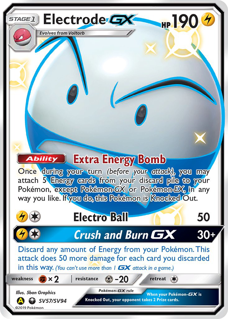 Electrode GX (SV57/SV94) [Sun & Moon: Hidden Fates - Shiny Vault] | Exor Games Dartmouth