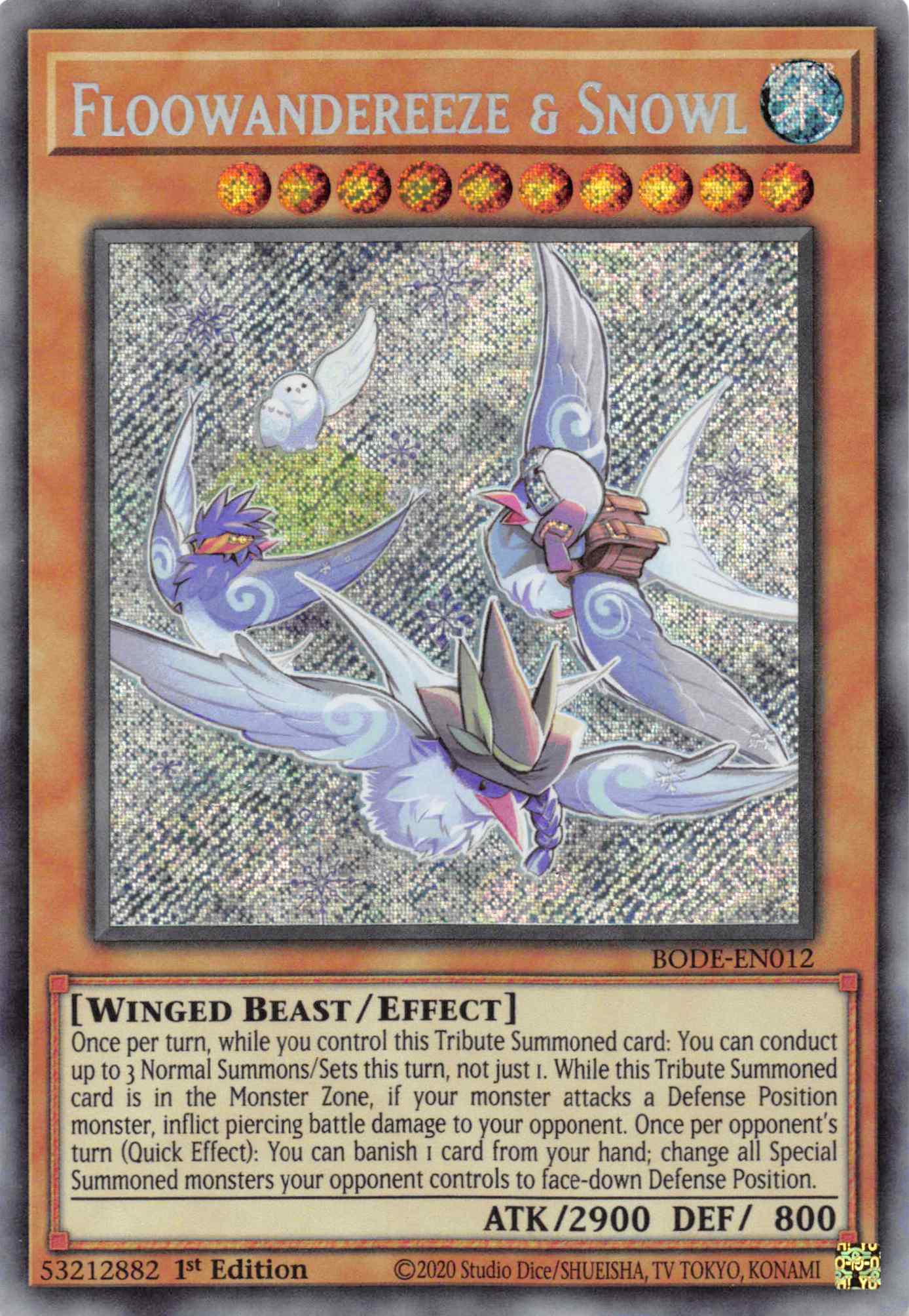 Floowandereeze & Snowl [BODE-EN012] Secret Rare | Exor Games Dartmouth