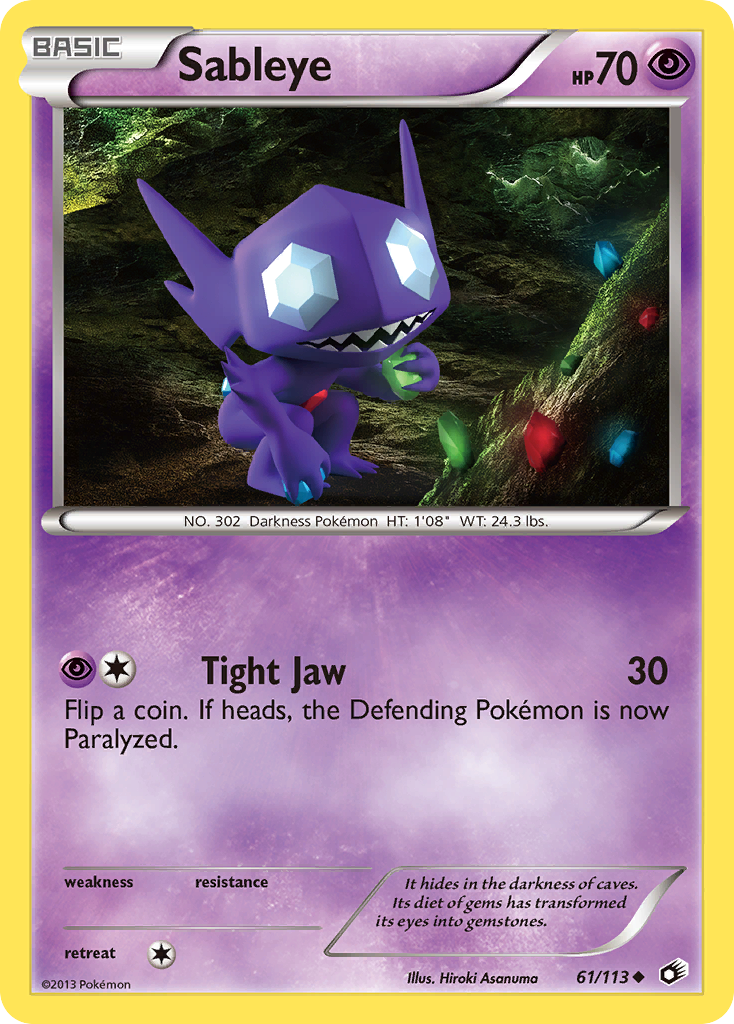 Sableye (61/113) [Black & White: Legendary Treasures] | Exor Games Dartmouth