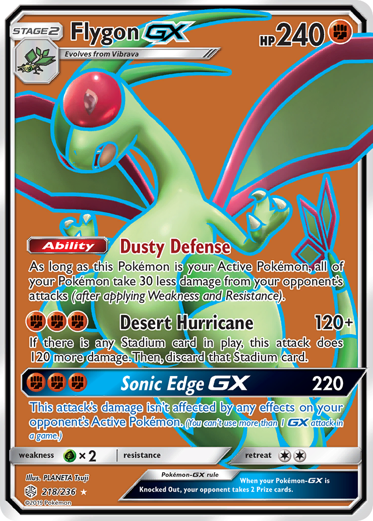 Flygon GX (218/236) [Sun & Moon: Cosmic Eclipse] | Exor Games Dartmouth