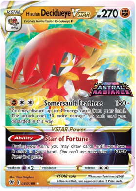 Hisuian Decidueye VSTAR (084/189) (Jumbo Card) [Sword & Shield: Astral Radiance] | Exor Games Dartmouth