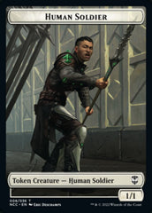 Eldrazi // Human Soldier Double-sided Token [Streets of New Capenna Commander Tokens] | Exor Games Dartmouth