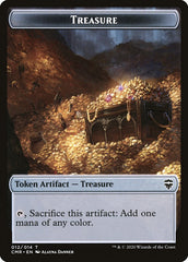 Rock // Treasure Token [Commander Legends Tokens] | Exor Games Dartmouth