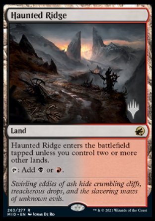 Haunted Ridge (Promo Pack) [Innistrad: Midnight Hunt Promos] | Exor Games Dartmouth