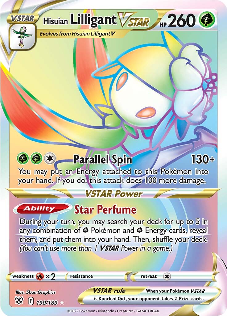 Hisuian Lilligant VSTAR (190/189) [Sword & Shield: Astral Radiance] | Exor Games Dartmouth