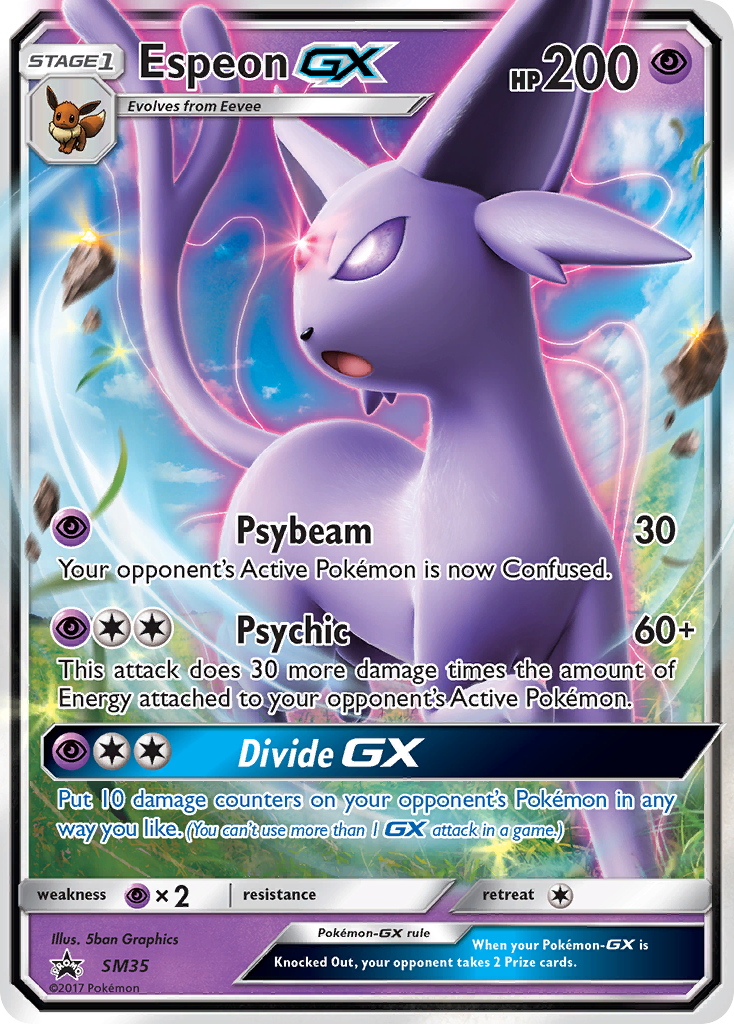 Espeon GX (SM35) [Sun & Moon: Black Star Promos] | Exor Games Dartmouth