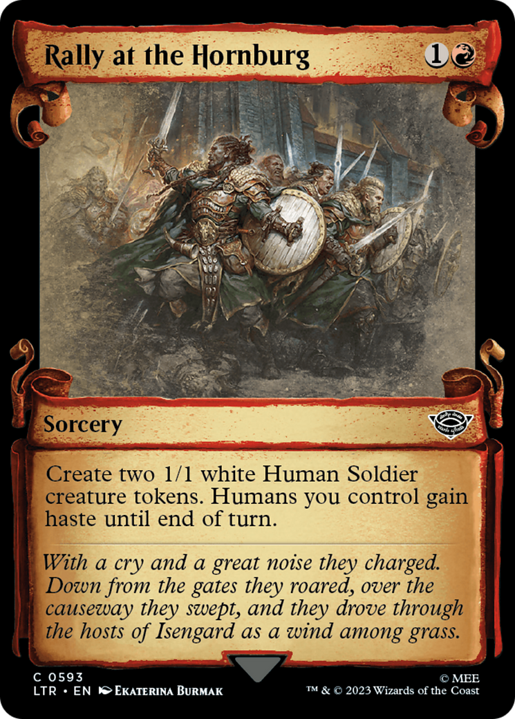 Rally at the Hornburg [The Lord of the Rings: Tales of Middle-Earth Showcase Scrolls] | Exor Games Dartmouth