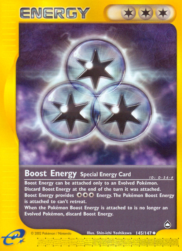 Boost Energy (145/147) [Aquapolis] | Exor Games Dartmouth