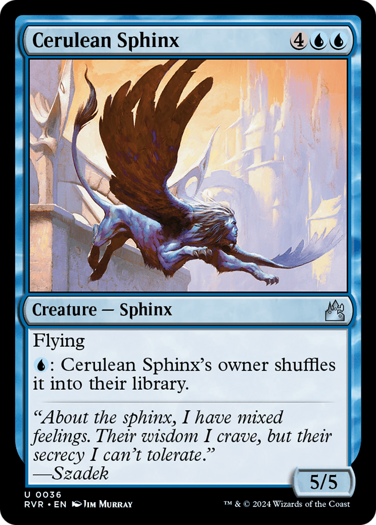 Cerulean Sphinx [Ravnica Remastered] | Exor Games Dartmouth