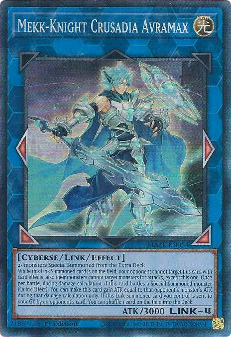 Mekk-Knight Crusadia Avramax [MAZE-EN054] Collector's Rare | Exor Games Dartmouth