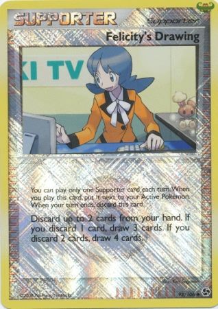 Felicity's Drawing (98/106) (League Promo) [Diamond & Pearl: Great Encounters] | Exor Games Dartmouth