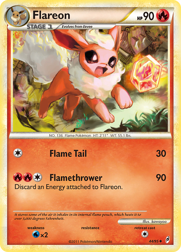 Flareon (44/95) [HeartGold & SoulSilver: Call of Legends] | Exor Games Dartmouth