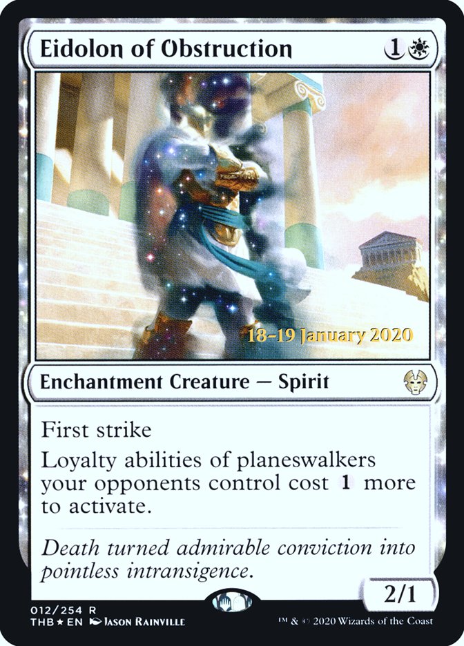 Eidolon of Obstruction [Theros Beyond Death Prerelease Promos] | Exor Games Dartmouth