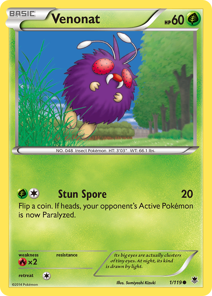 Venonat (1/119) [XY: Phantom Forces] | Exor Games Dartmouth