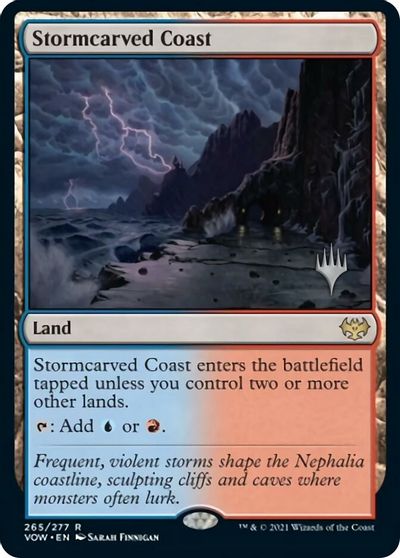 Stormcarved Coast (Promo Pack) [Innistrad: Crimson Vow Promos] | Exor Games Dartmouth