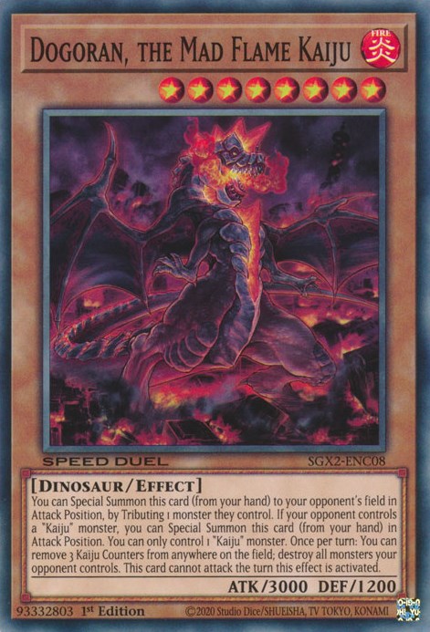 Dogoran, the Mad Flame Kaiju [SGX2-ENC08] Secret Rare | Exor Games Dartmouth