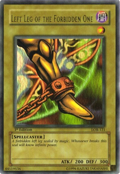 Left Leg of the Forbidden One [LOB-121] Ultra Rare | Exor Games Dartmouth