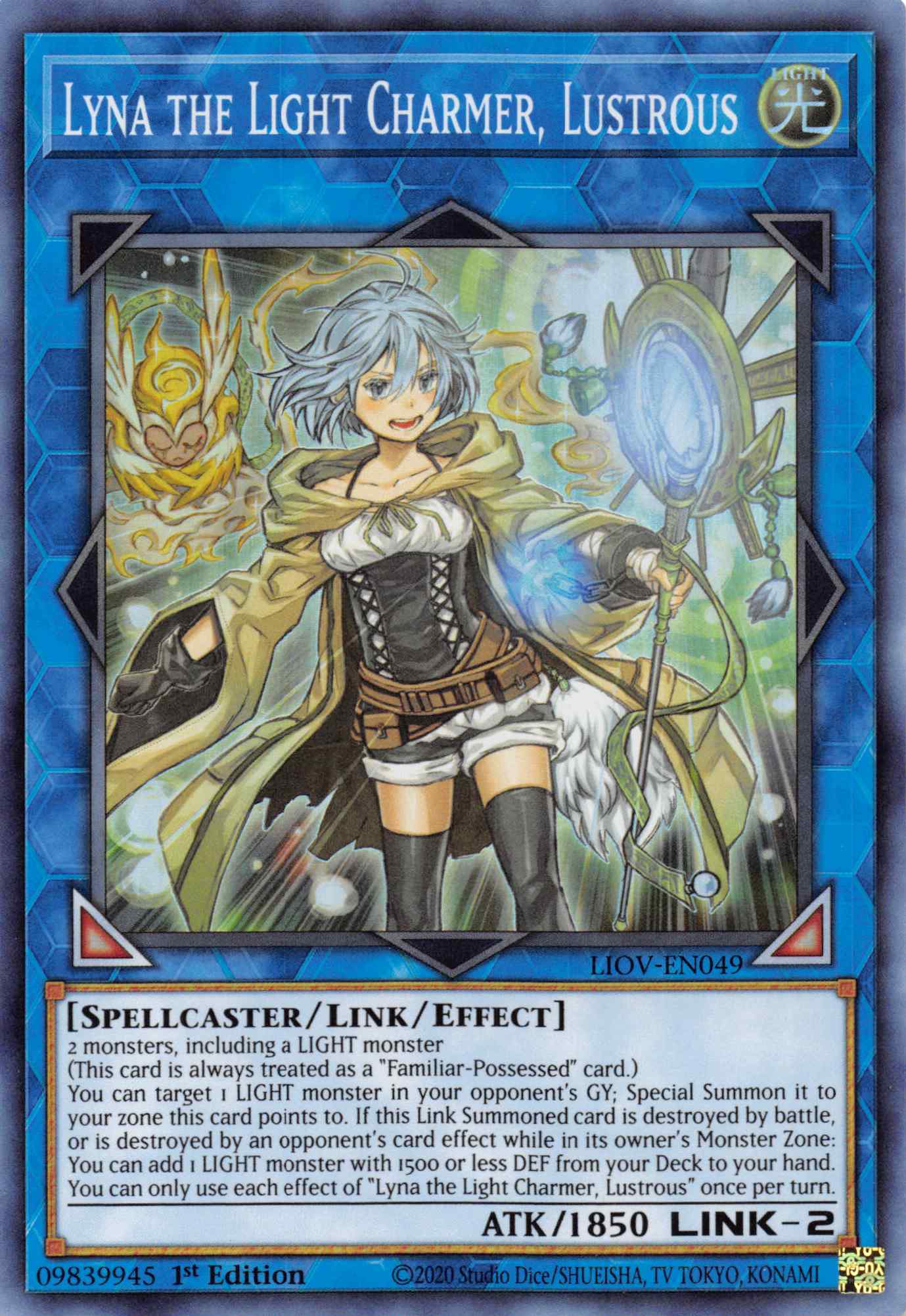 Lyna the Light Charmer, Lustrous [LIOV-EN049] Starlight Rare | Exor Games Dartmouth