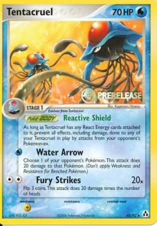 Tentacruel (45/92) (Prerelease Promo) [Nintendo: Black Star Promos] | Exor Games Dartmouth