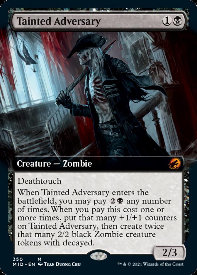 Tainted Adversary (Extended) [Innistrad: Midnight Hunt] | Exor Games Dartmouth