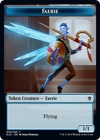 Faerie // Food (18) Double-sided Token [Throne of Eldraine Tokens] | Exor Games Dartmouth