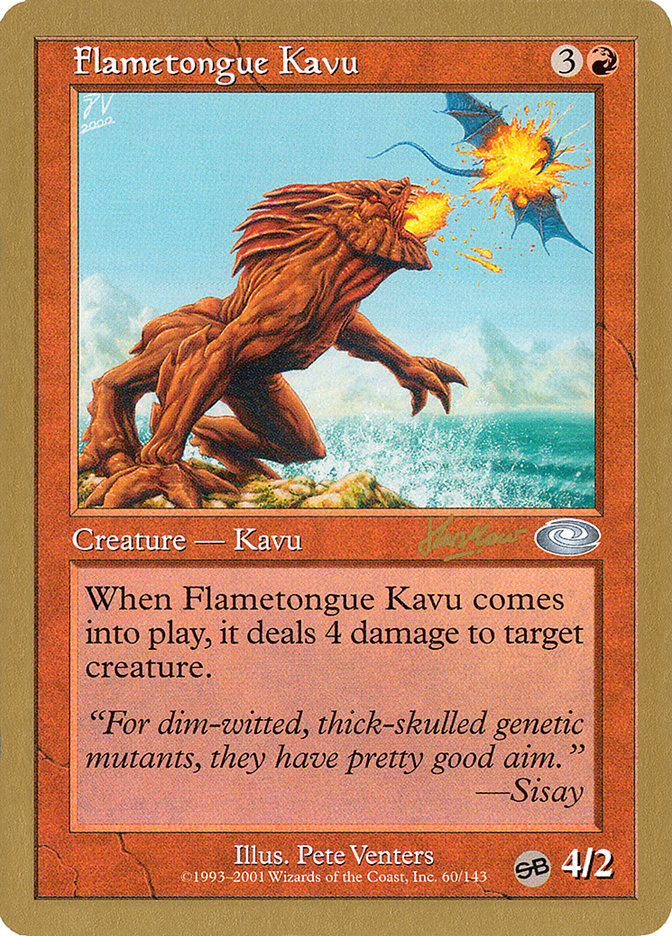 Flametongue Kavu (Sim Han How) (SB) [World Championship Decks 2002] | Exor Games Dartmouth